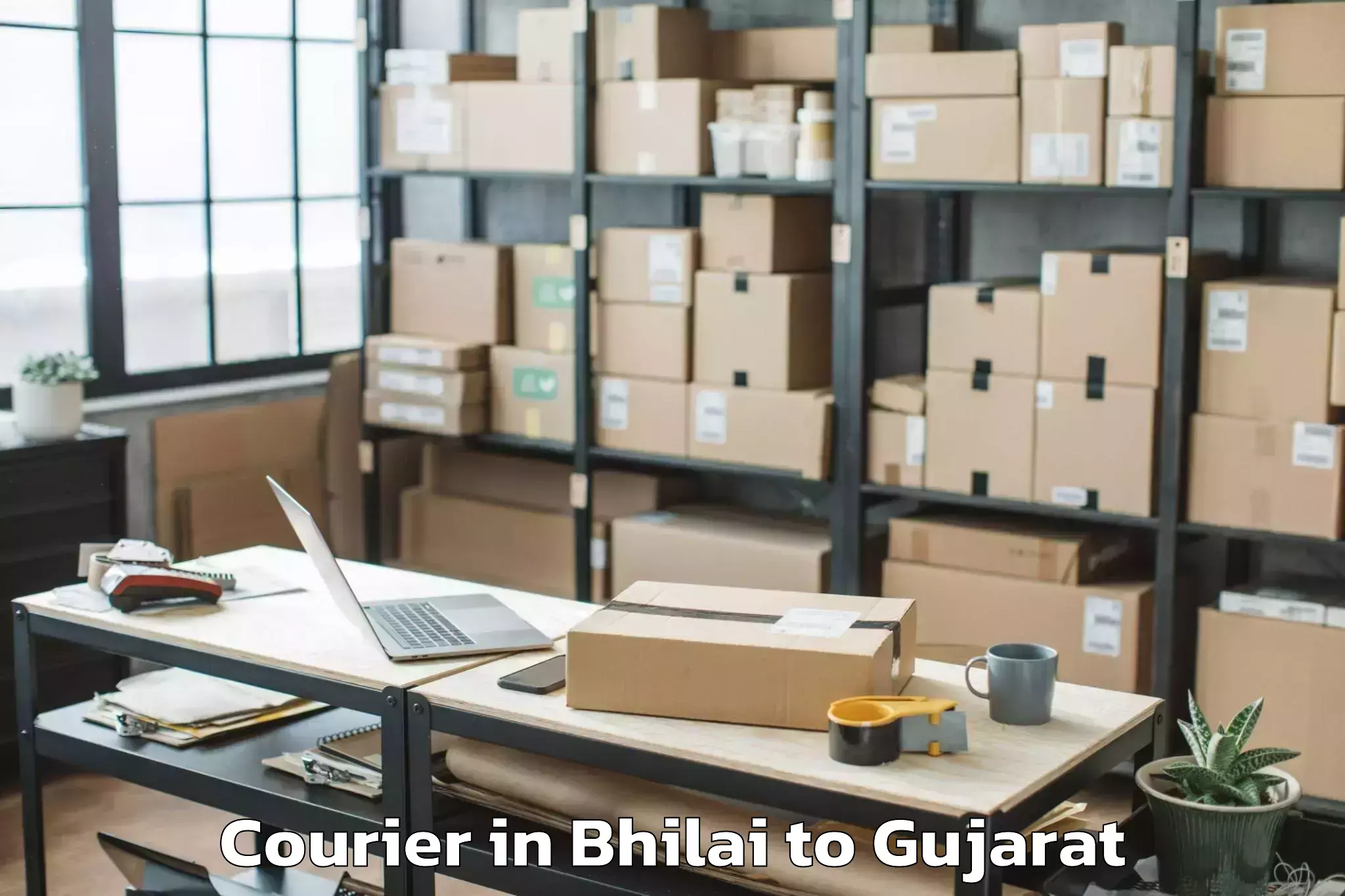 Efficient Bhilai to Garbada Courier